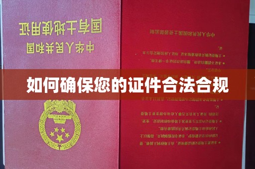 兴城如何确保您的证件合法合规