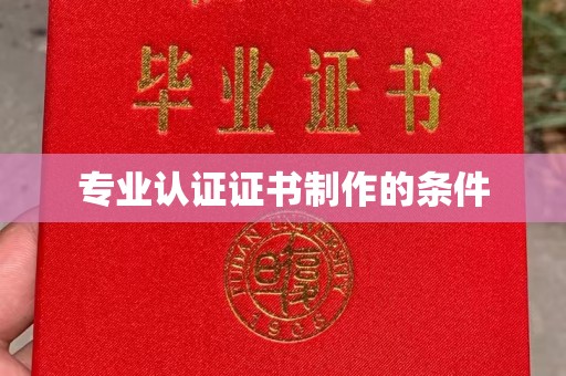 兴城专业认证证书制作的条件