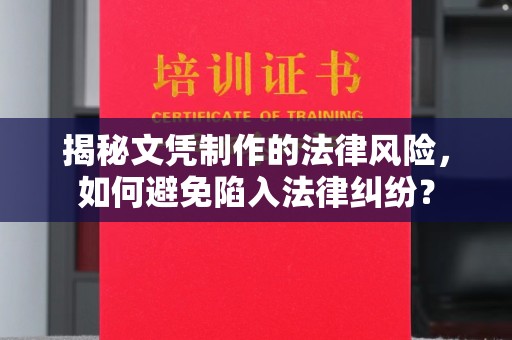兴城揭秘文凭制作的法律风险，如何避免陷入法律纠纷？