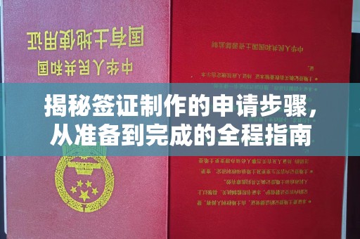 兴城揭秘签证制作的申请步骤，从准备到完成的全程指南